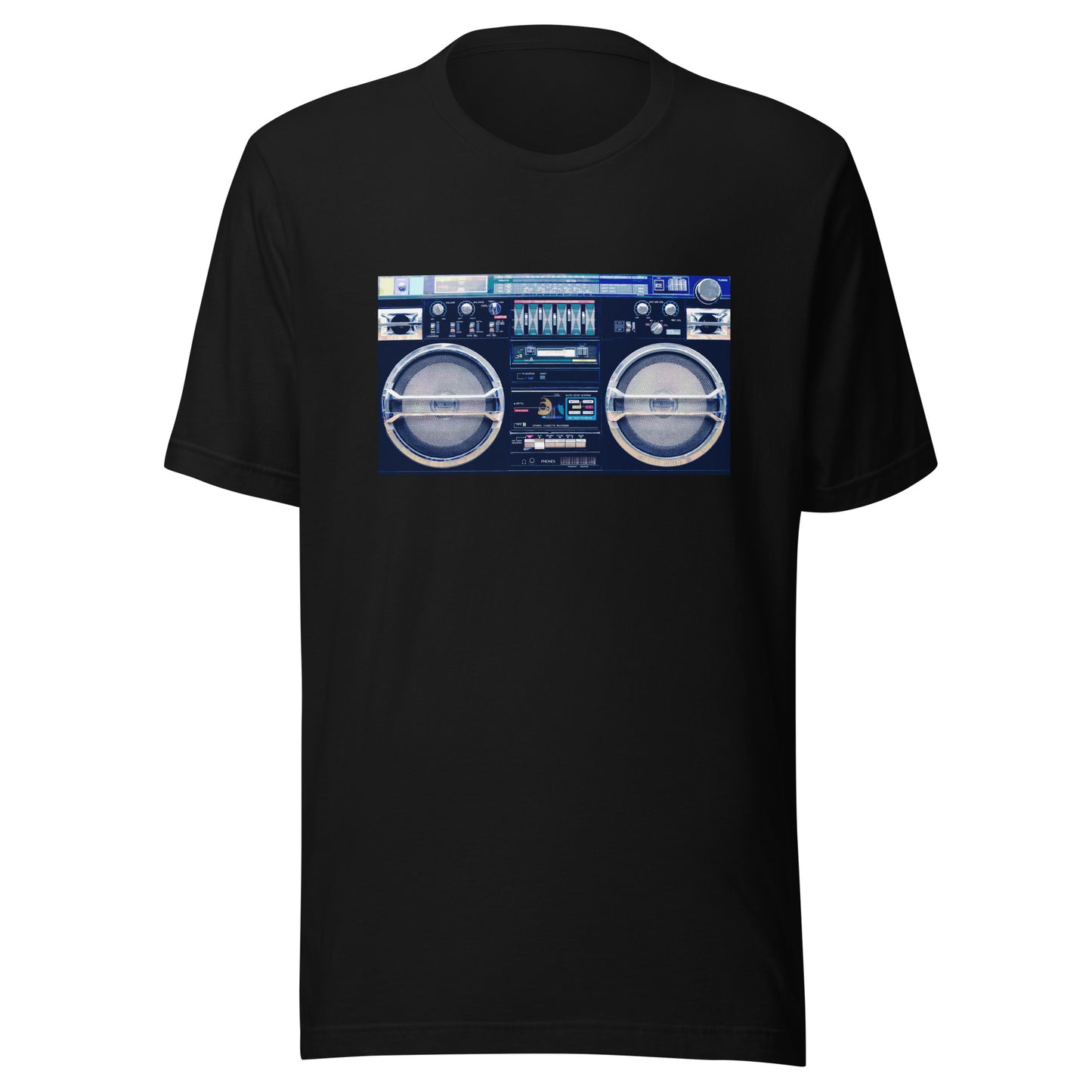 Ghetto Blaster Graphic Tee in Black.