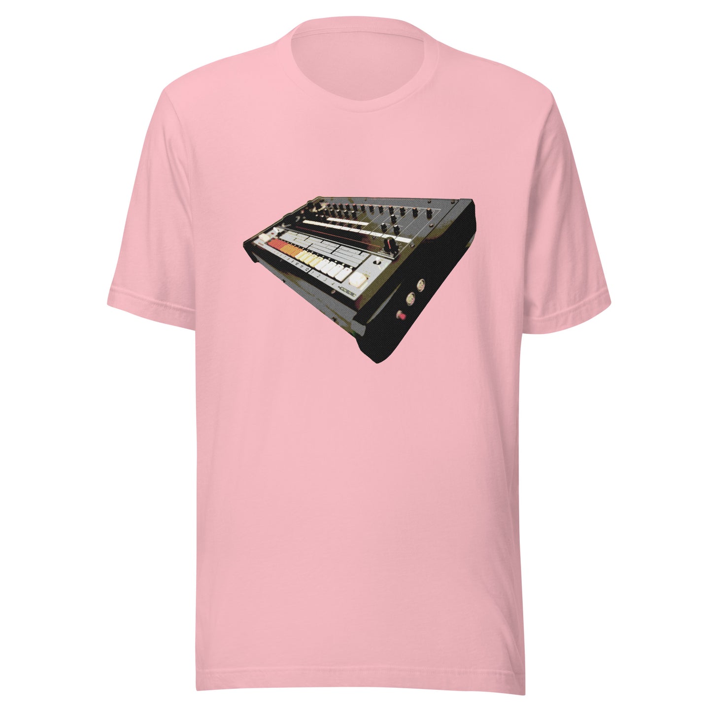 Drum Machine Graphic Tee in Pink.