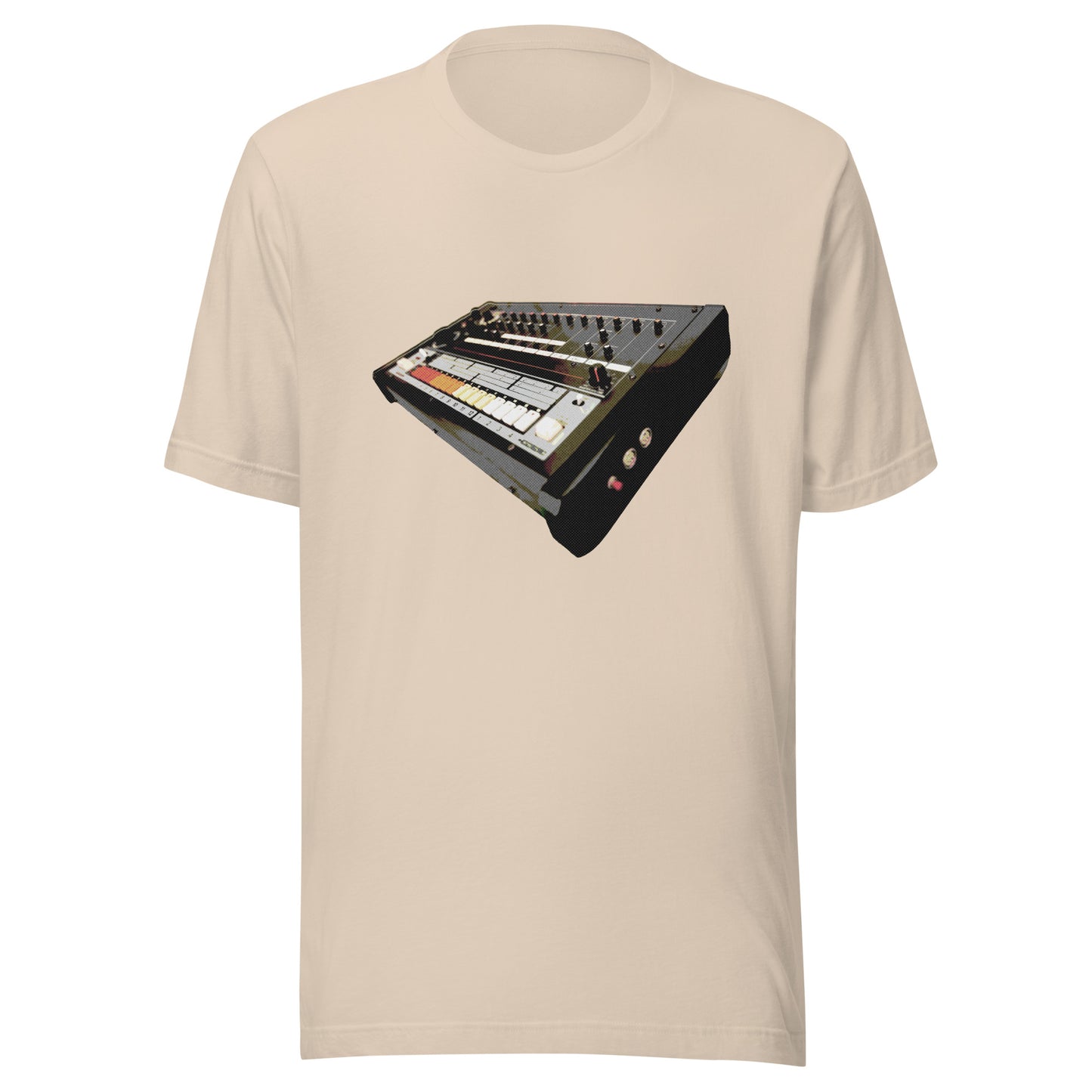 Drum Machine Graphic Tee in Soft Cream.
