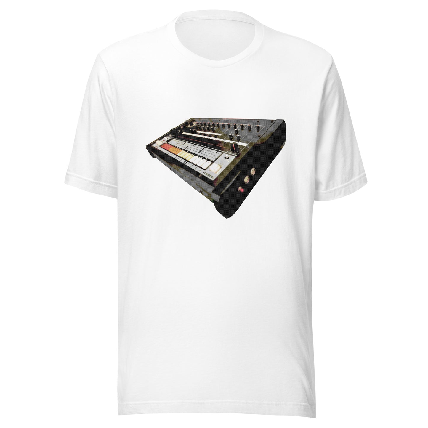 Drum Machine Graphic Tee in White.