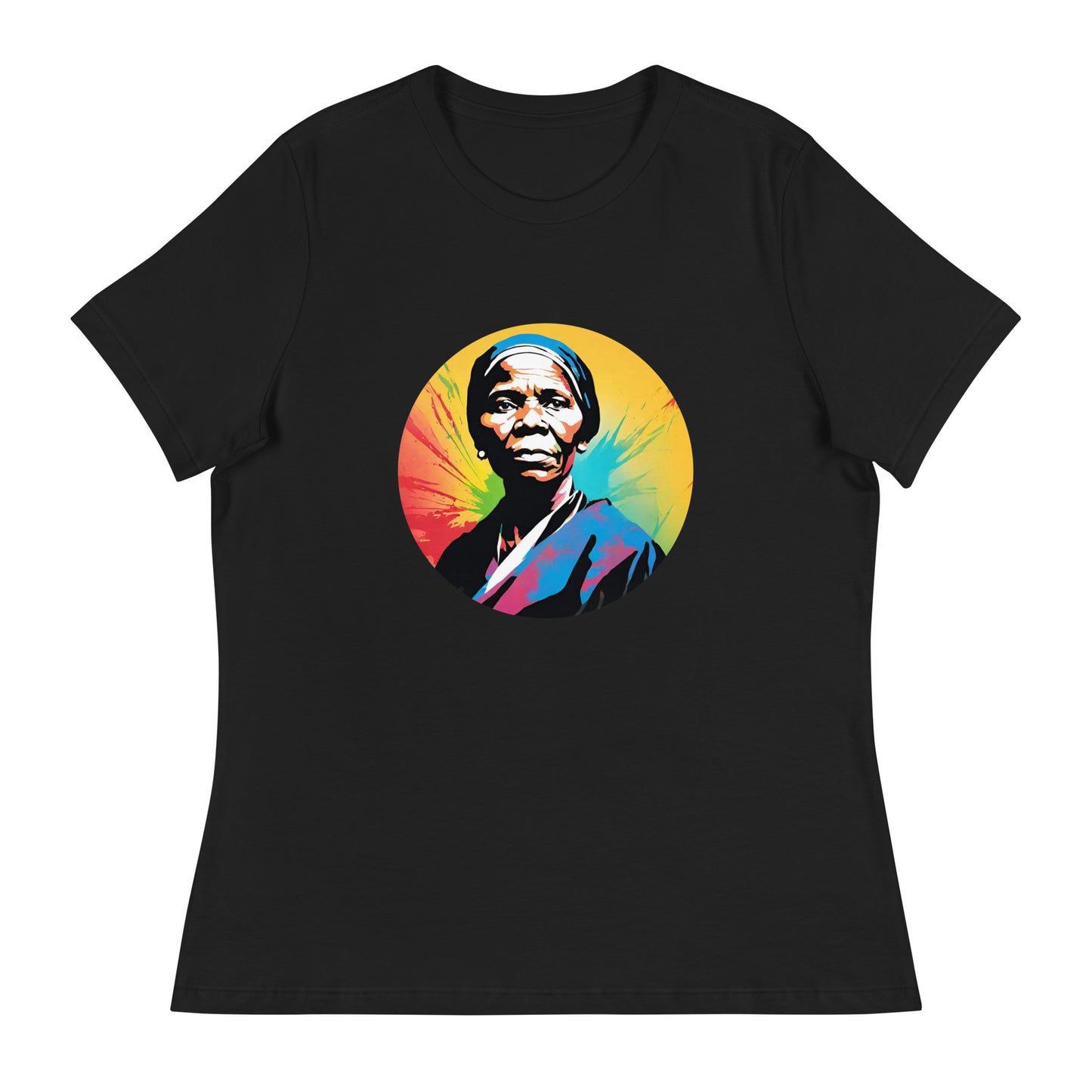 Harriet Tubman Women's Graphic Tee in Black.