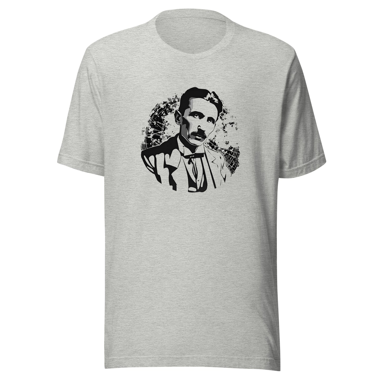 Nikola Tesla Graphic Tee in Athletic Heather.