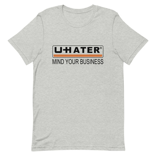 UHATER Graphic Tee in Athletic Heather.