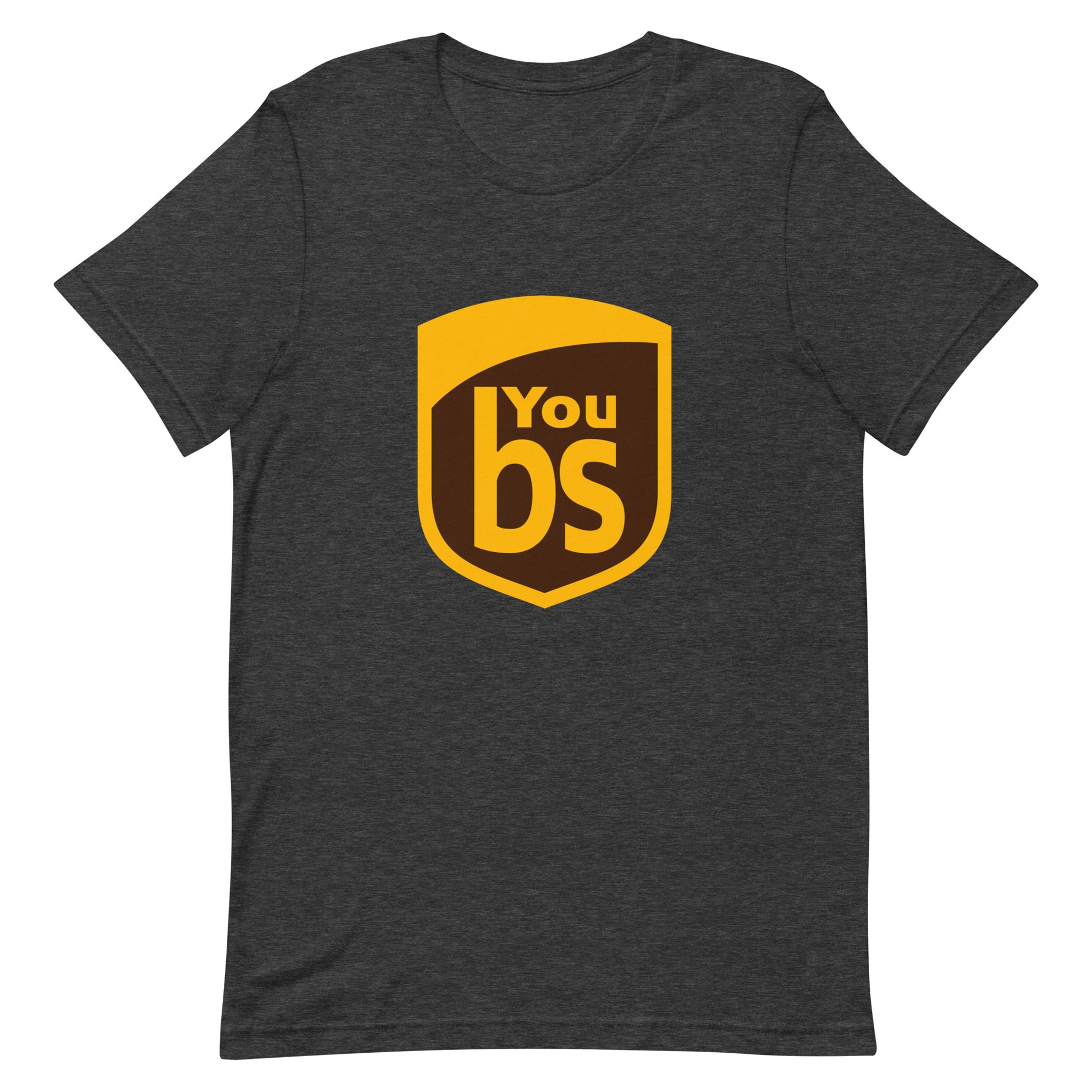 You BS Graphic Tee in Dark Grey Heather.