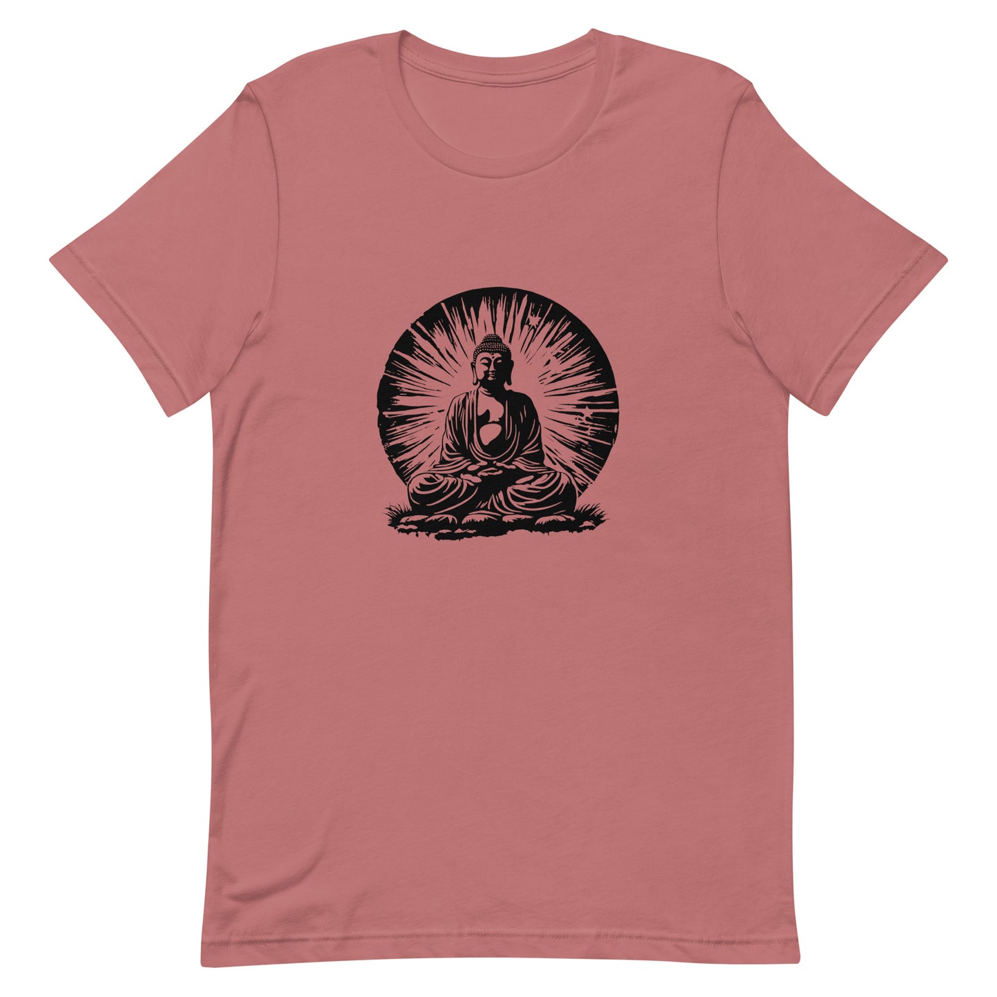 Buddha in the Sun Graphic Tee in Mauve.