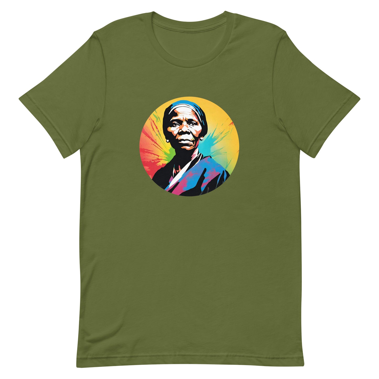 Harriet Tubman Graphic Tee in Olive.