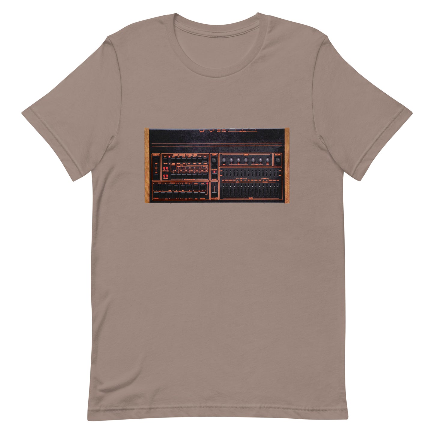 Vintage Drums Graphic Tee Pebble