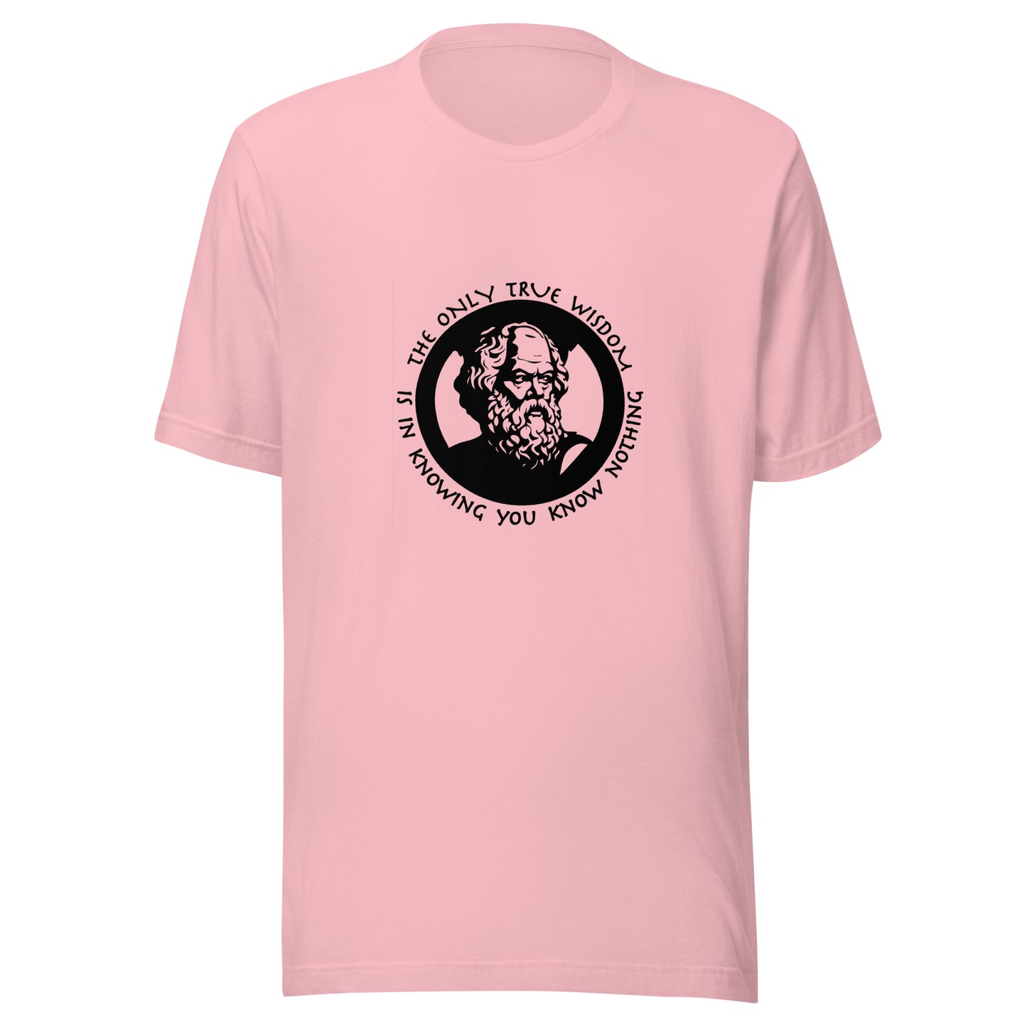 Socrates Graphic Tee in Pink.