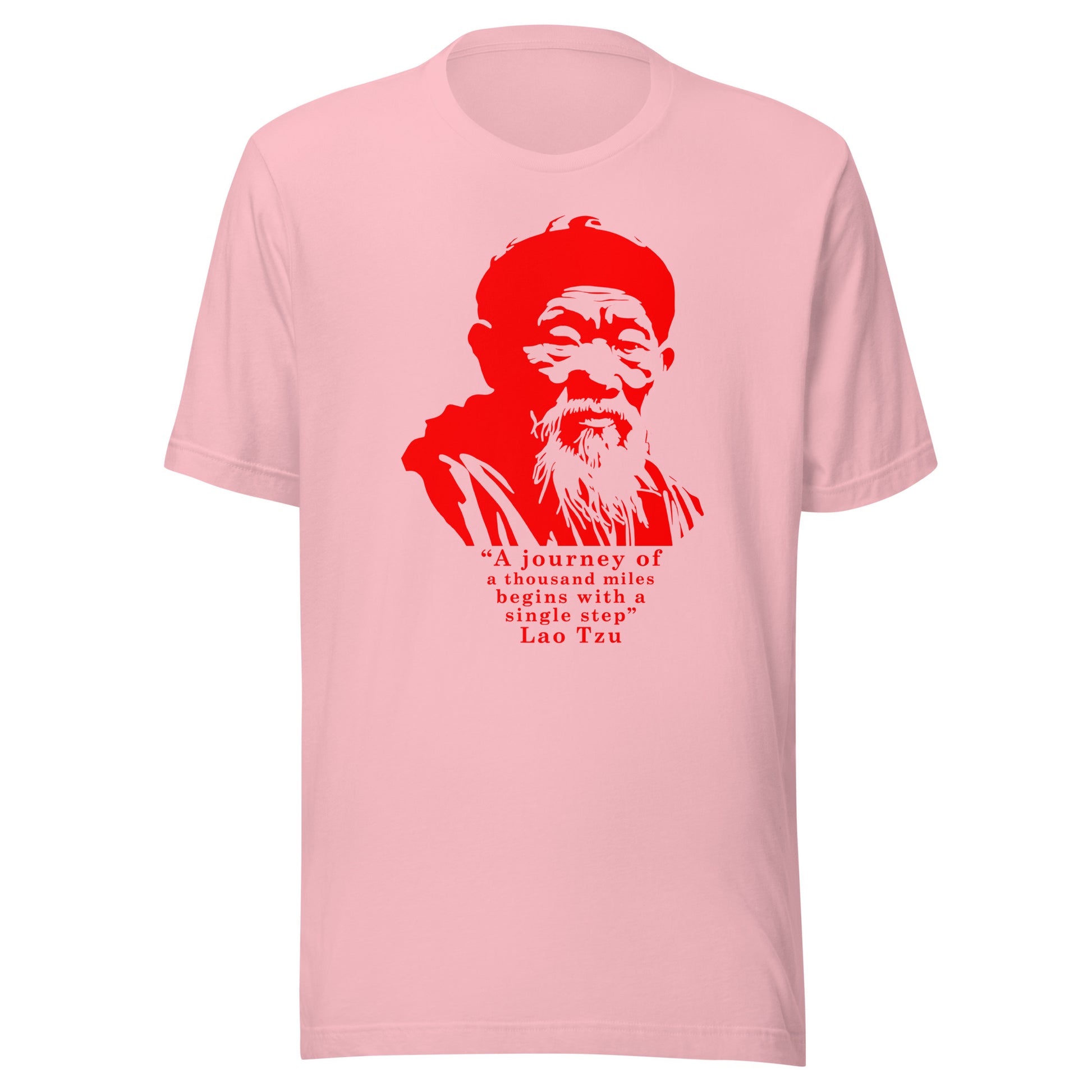 Lao Tzu Graphic Tee in Pink.