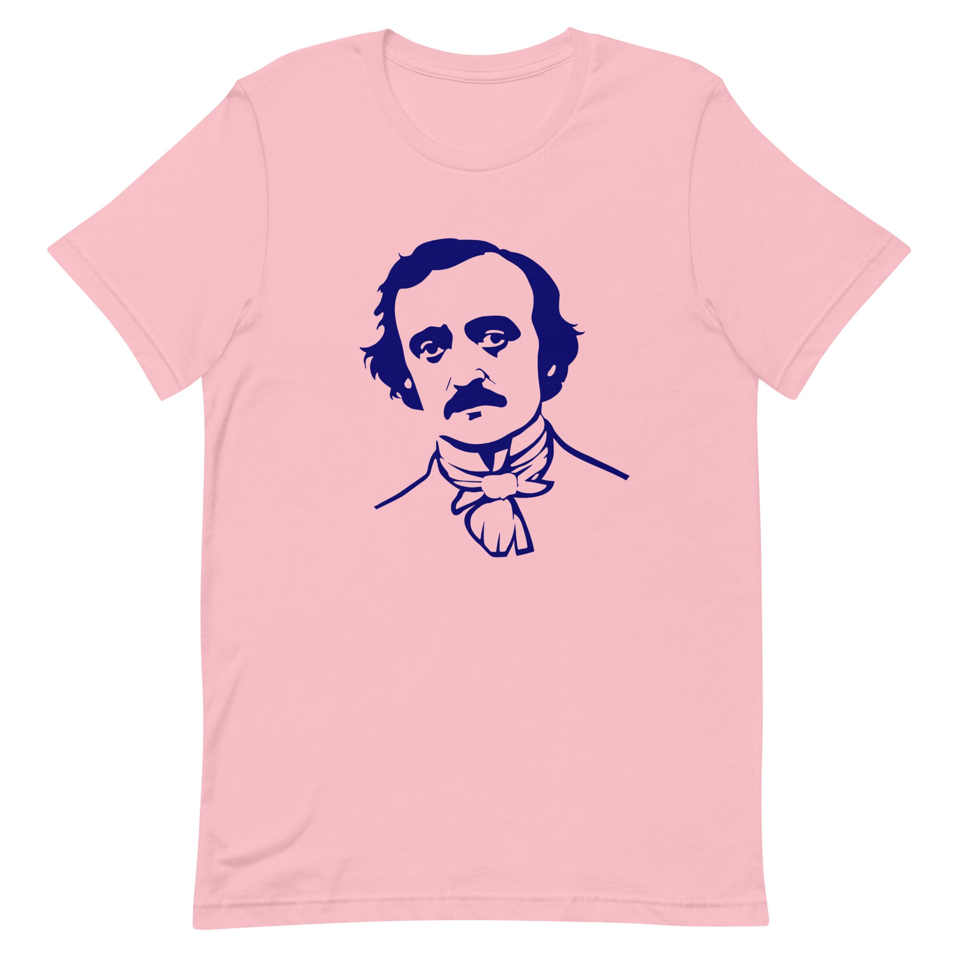 Edgar Allan Poe Graphic Tee in Pink.