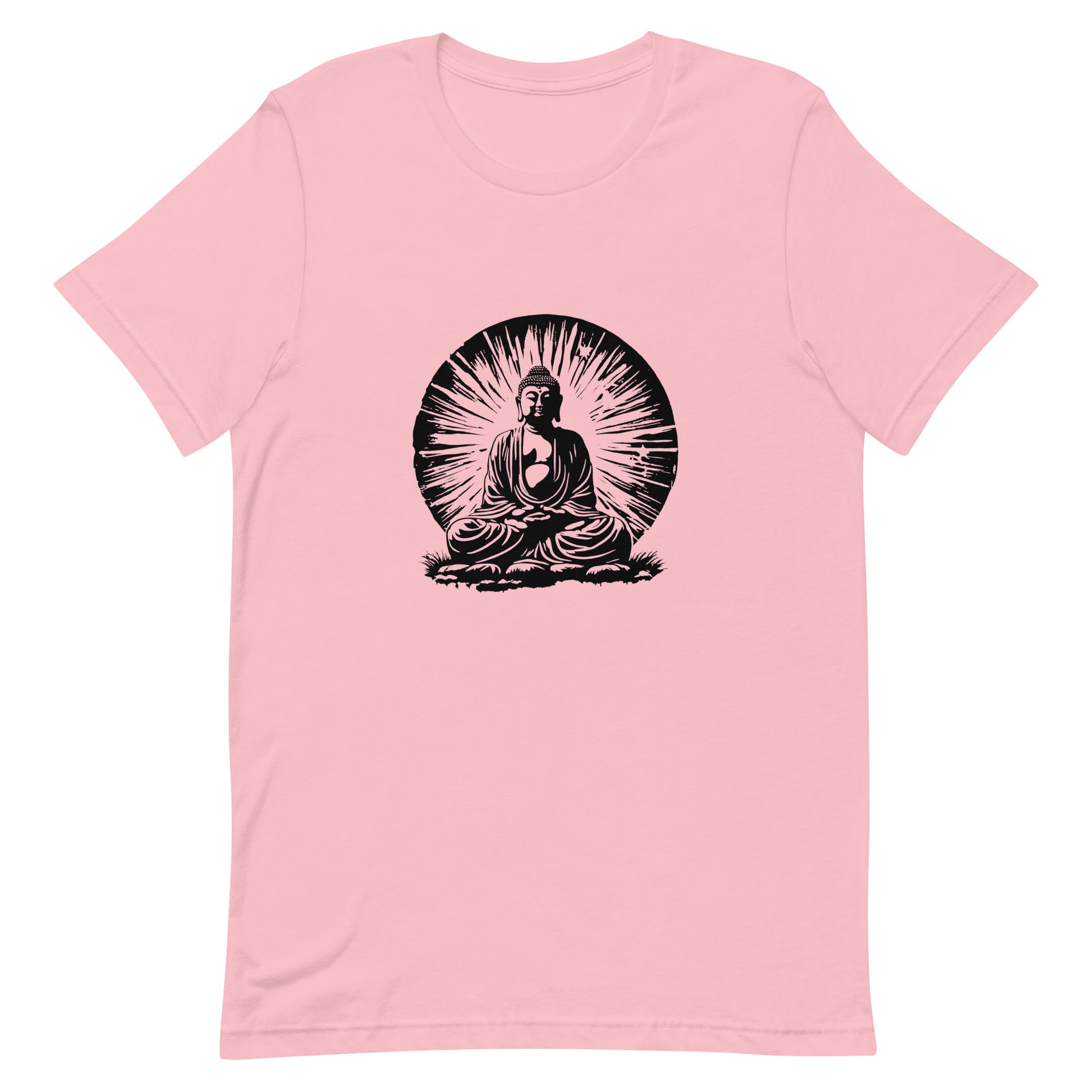 Buddha in the Sun Graphic Tee in Pink.