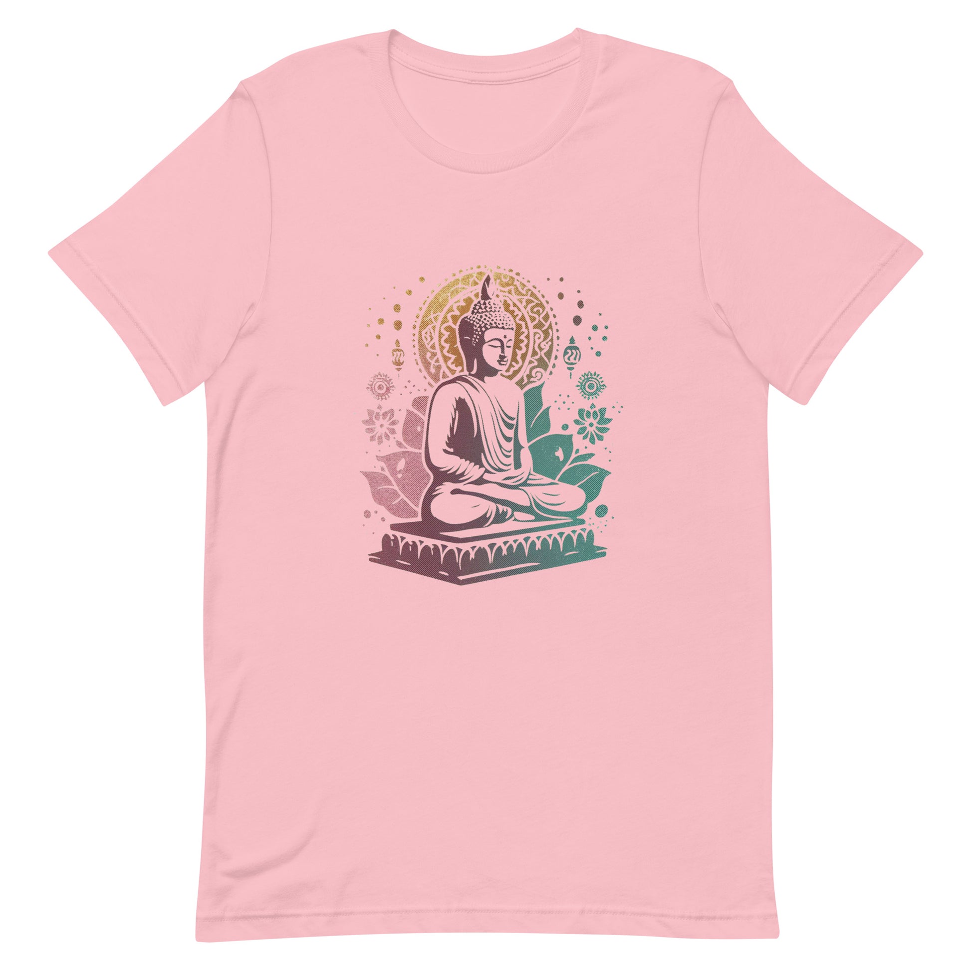 Buddha Under the Stars Graphic Tee in Pink.