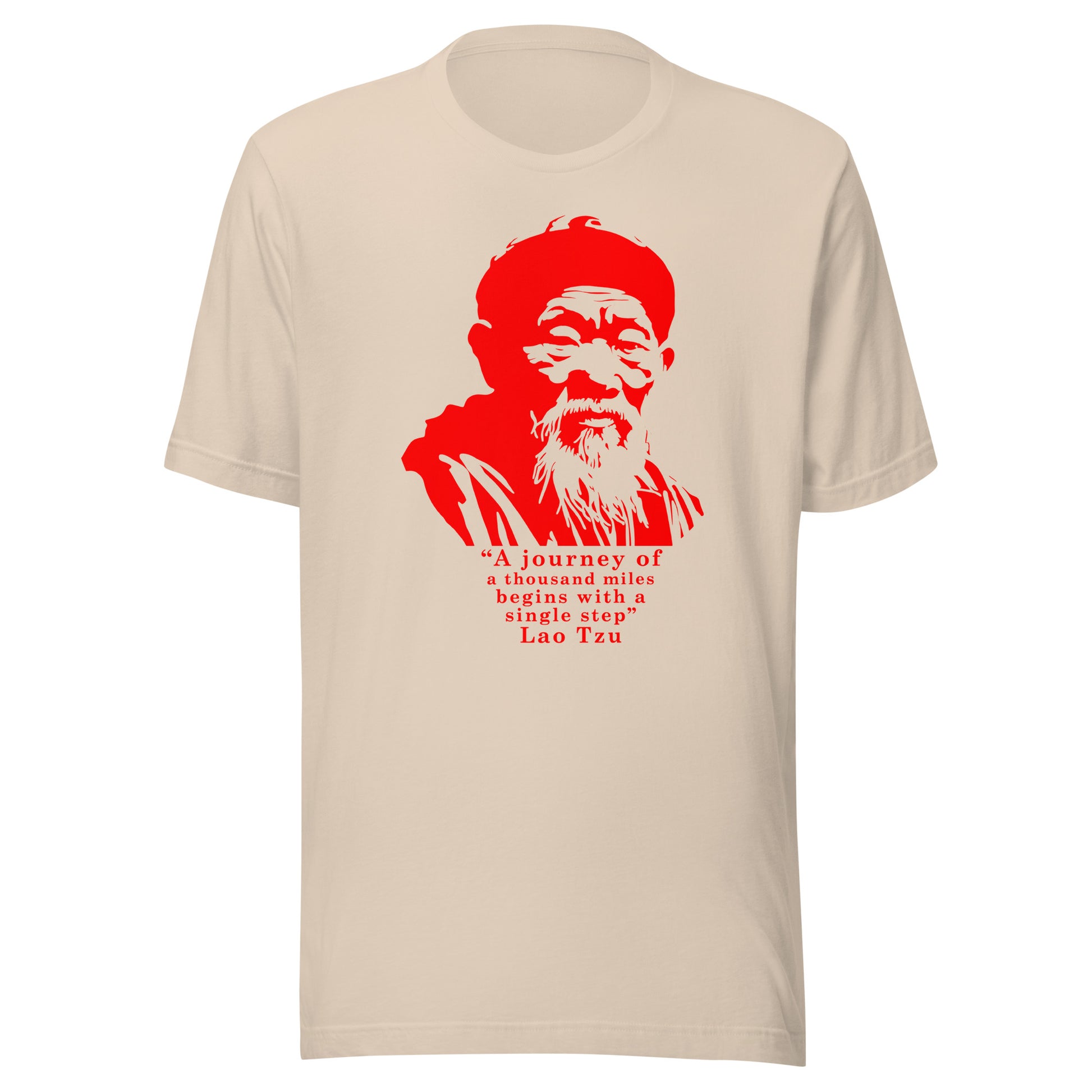 Lao Tzu Graphic Tee in Soft Cream.