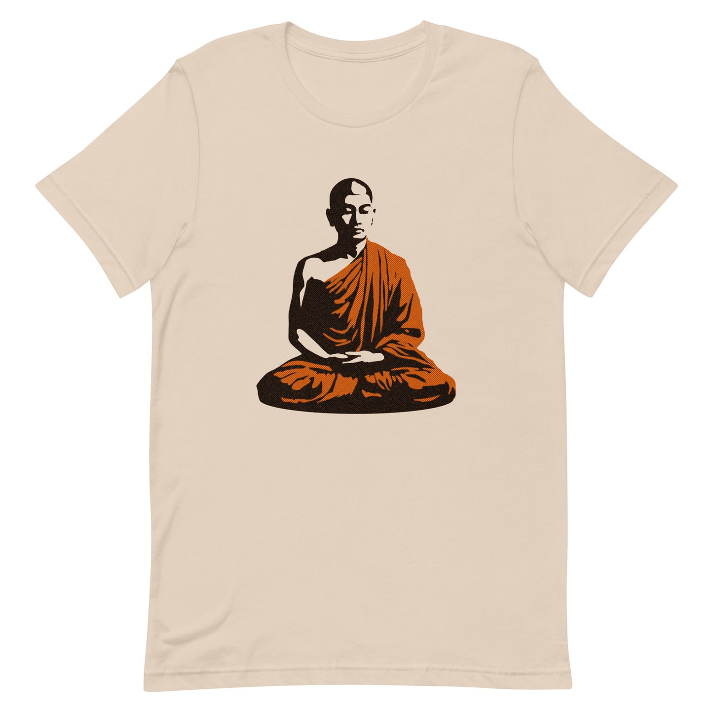 Buddhist Monk Graphic Tee in Soft Cream.