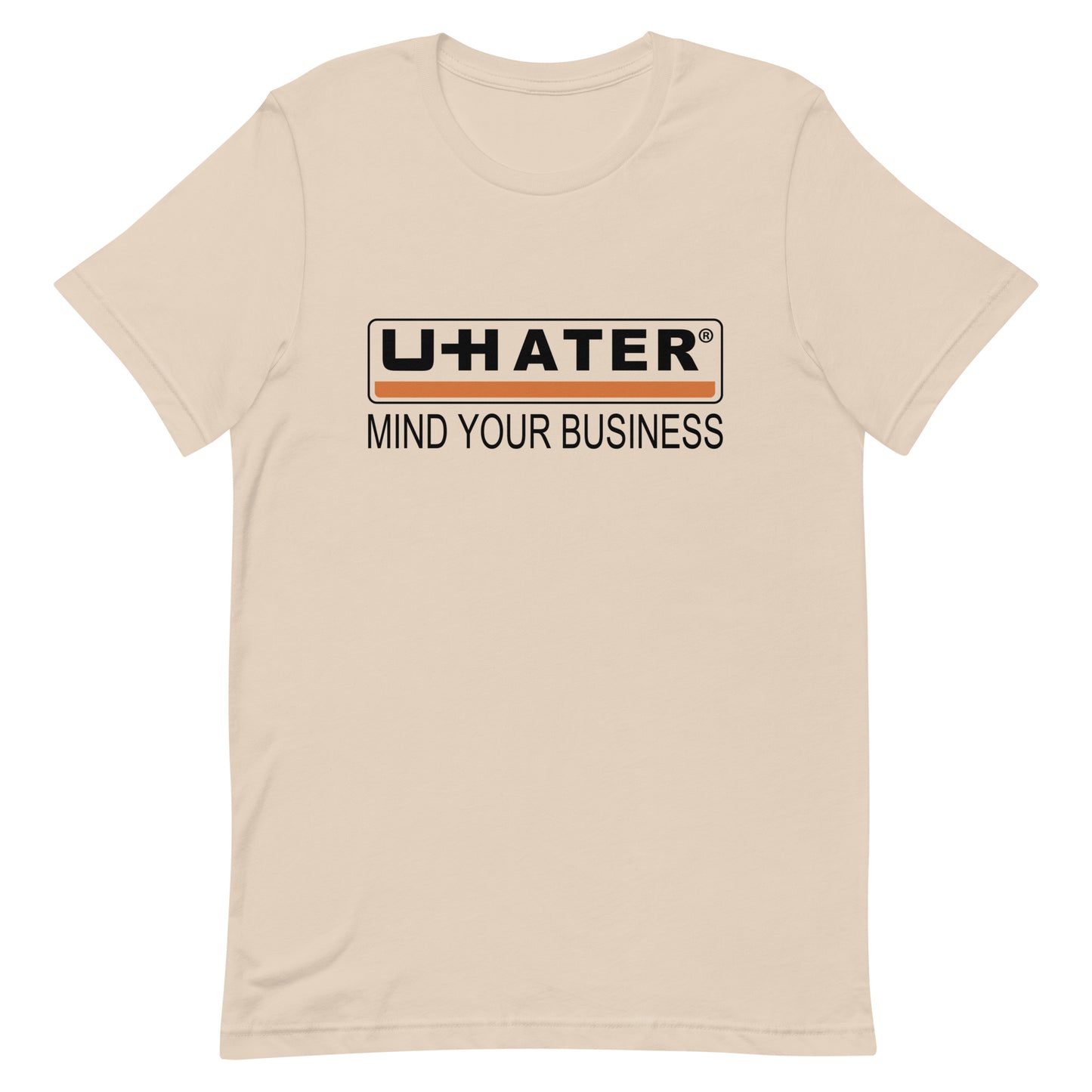 UHATER Graphic Tee in Soft Cream.