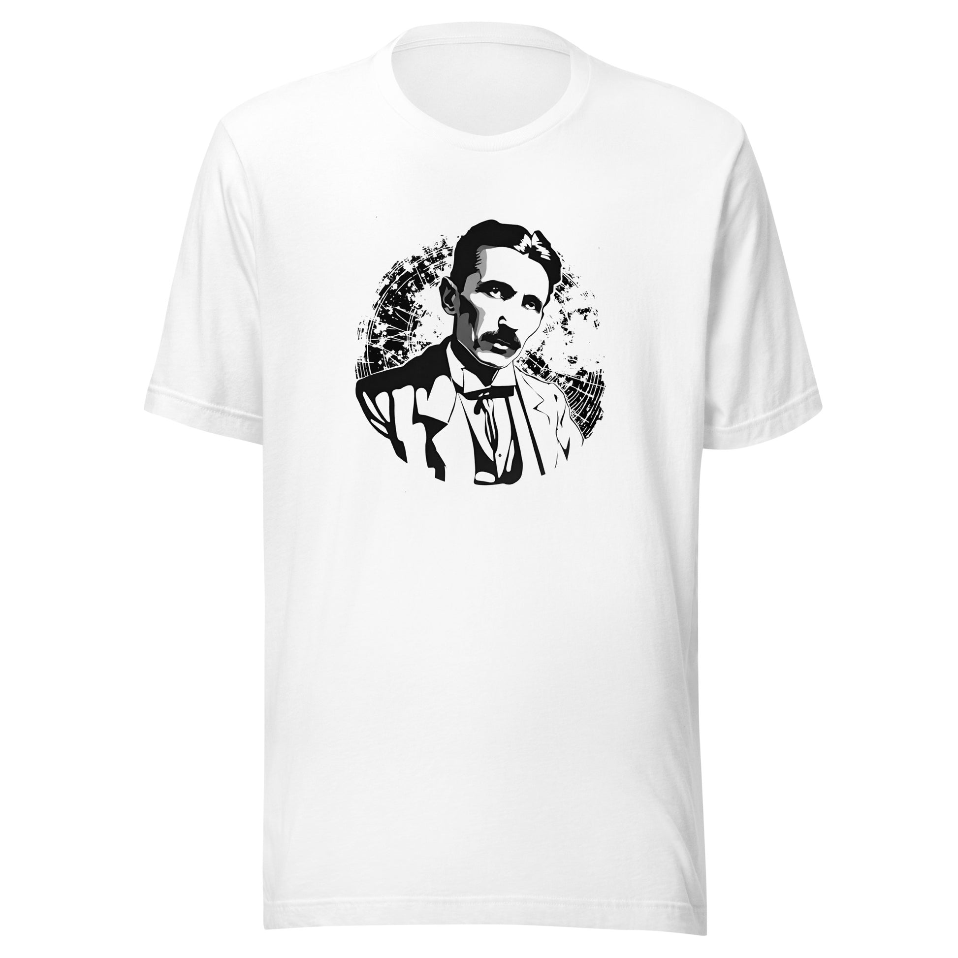 Nikola Tesla Graphic Tee in White.