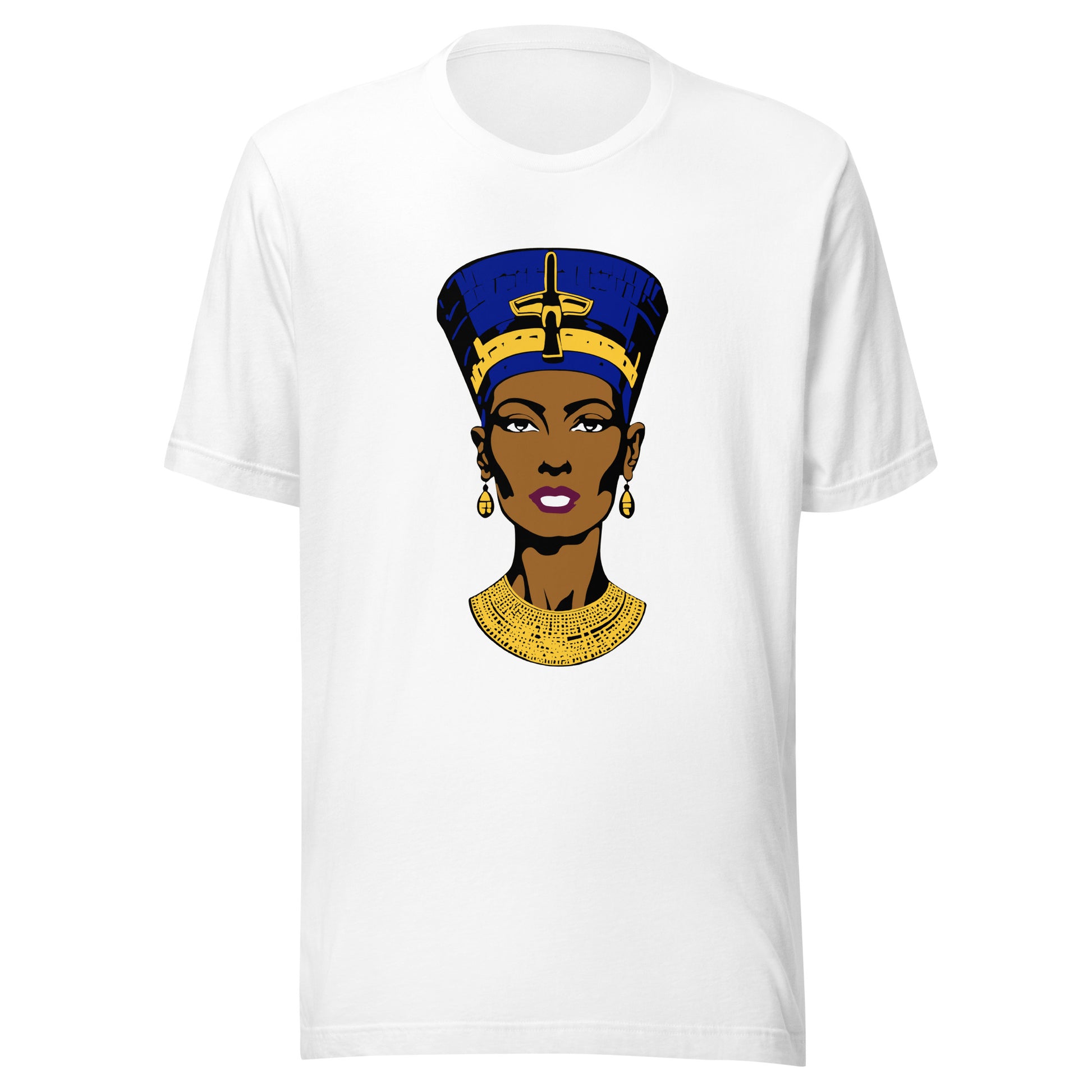 Nefertiti Graphic Tee in White.