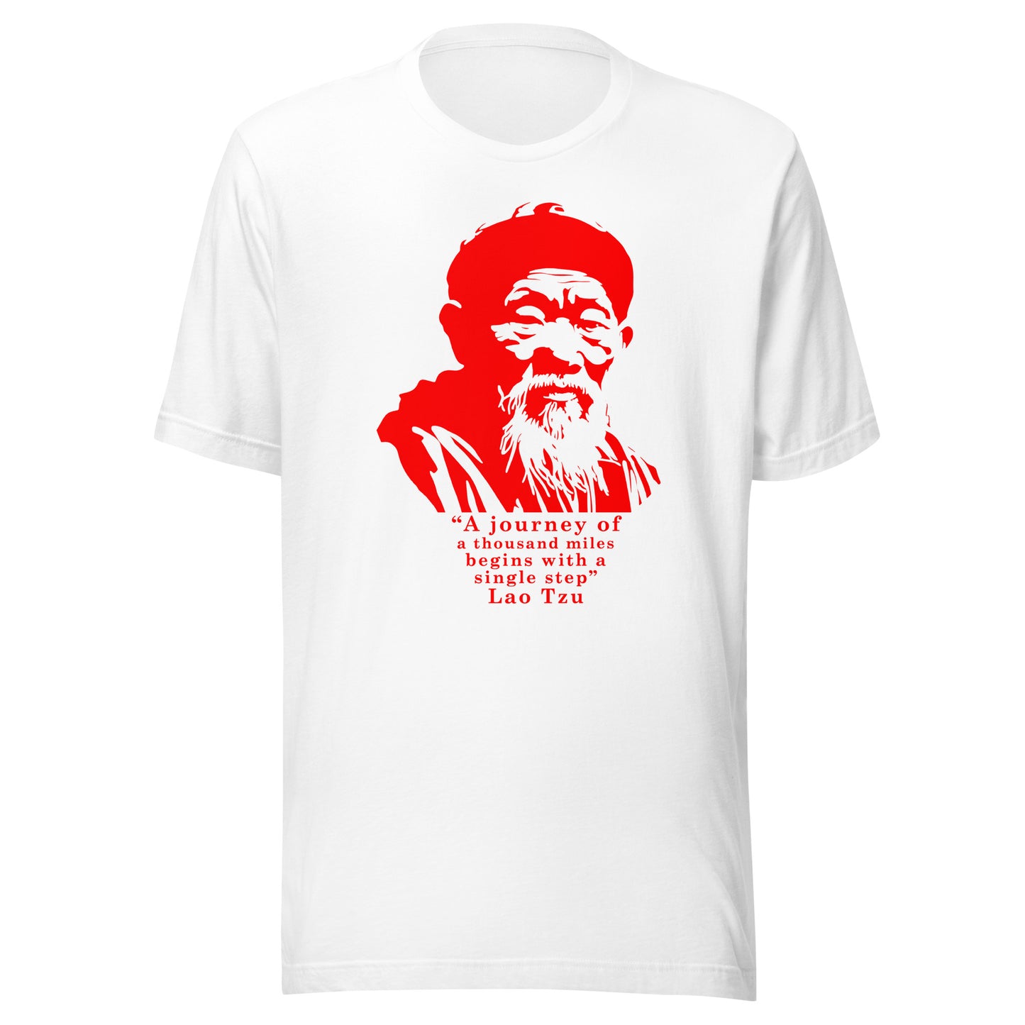 Lao Tzu Graphic Tee in White.