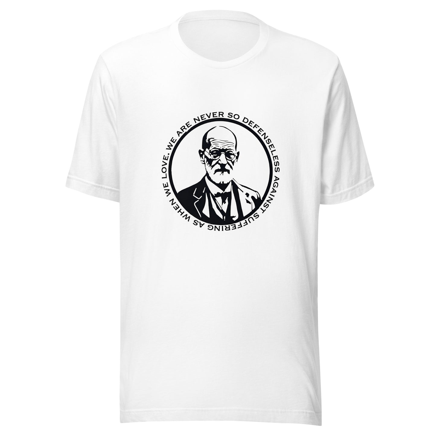 Sigmund Freud Graphic Tee in White.