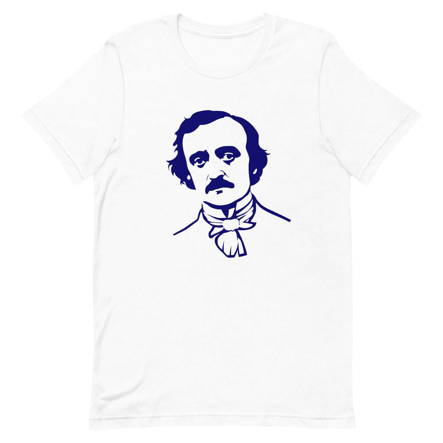 Edgar Allan Poe Graphic Tee in White.