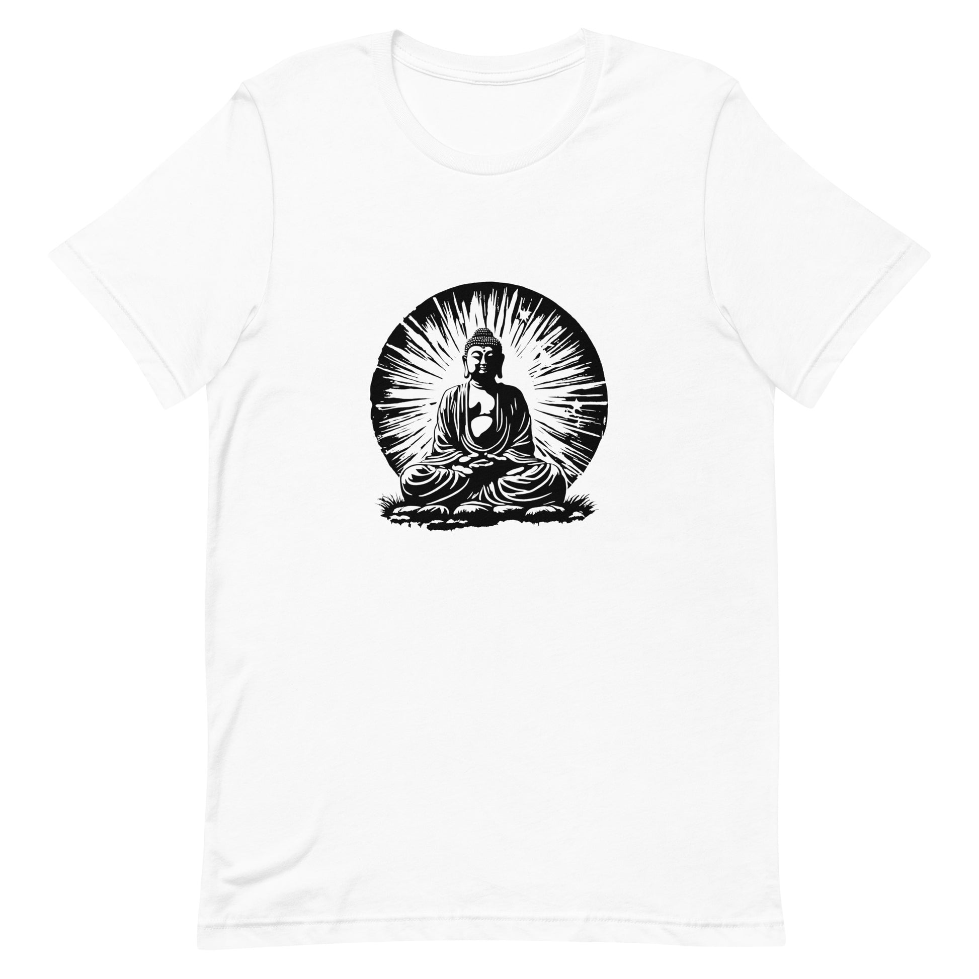 Buddha in the Sun Graphic Tee in White.