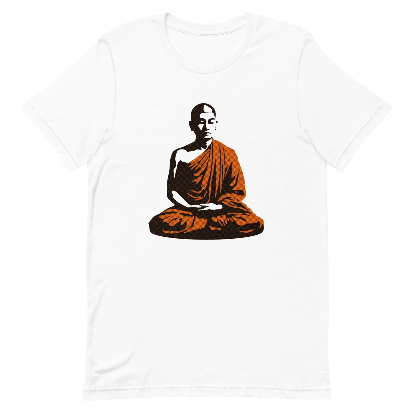 Buddhist Monk Graphic Tee in White.