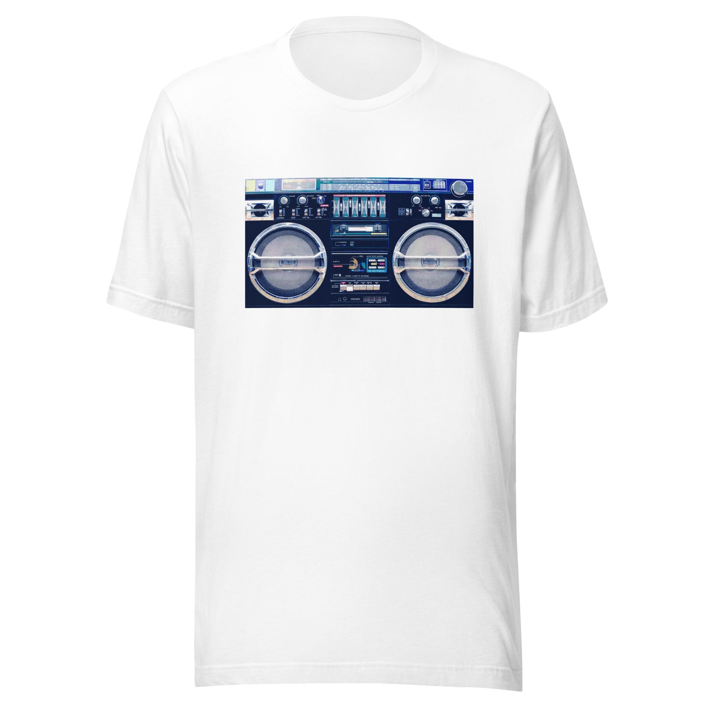 Ghetto Blaster Graphic Tee in White.