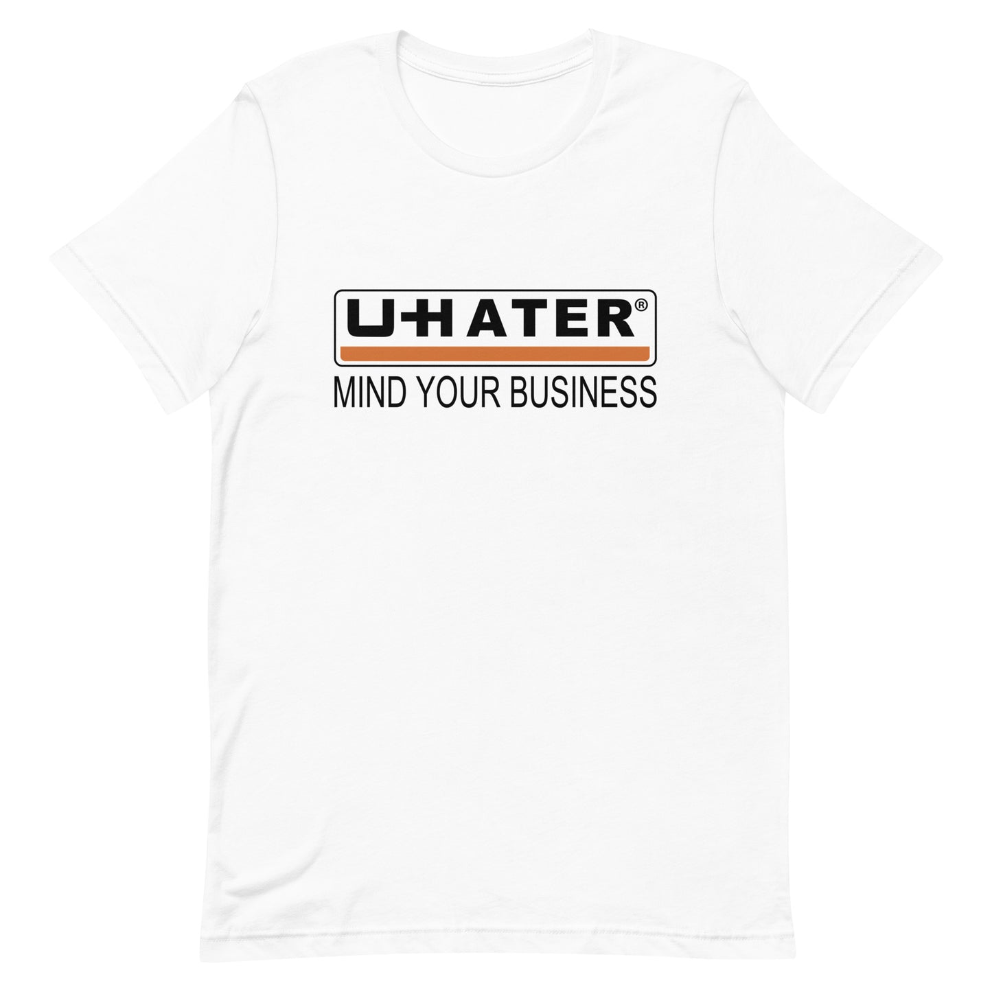 UHATER Graphic Tee in White.