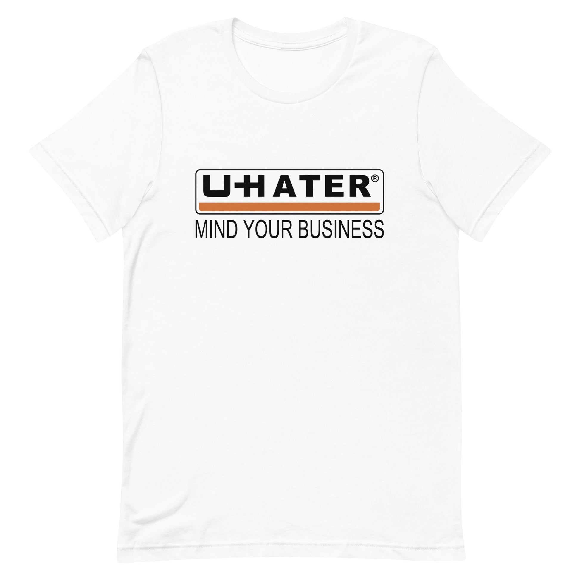 UHATER Graphic Tee in White.