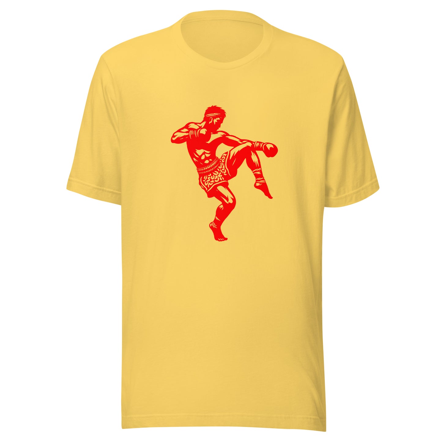 Muay Thai Graphic Tee in Yellow.