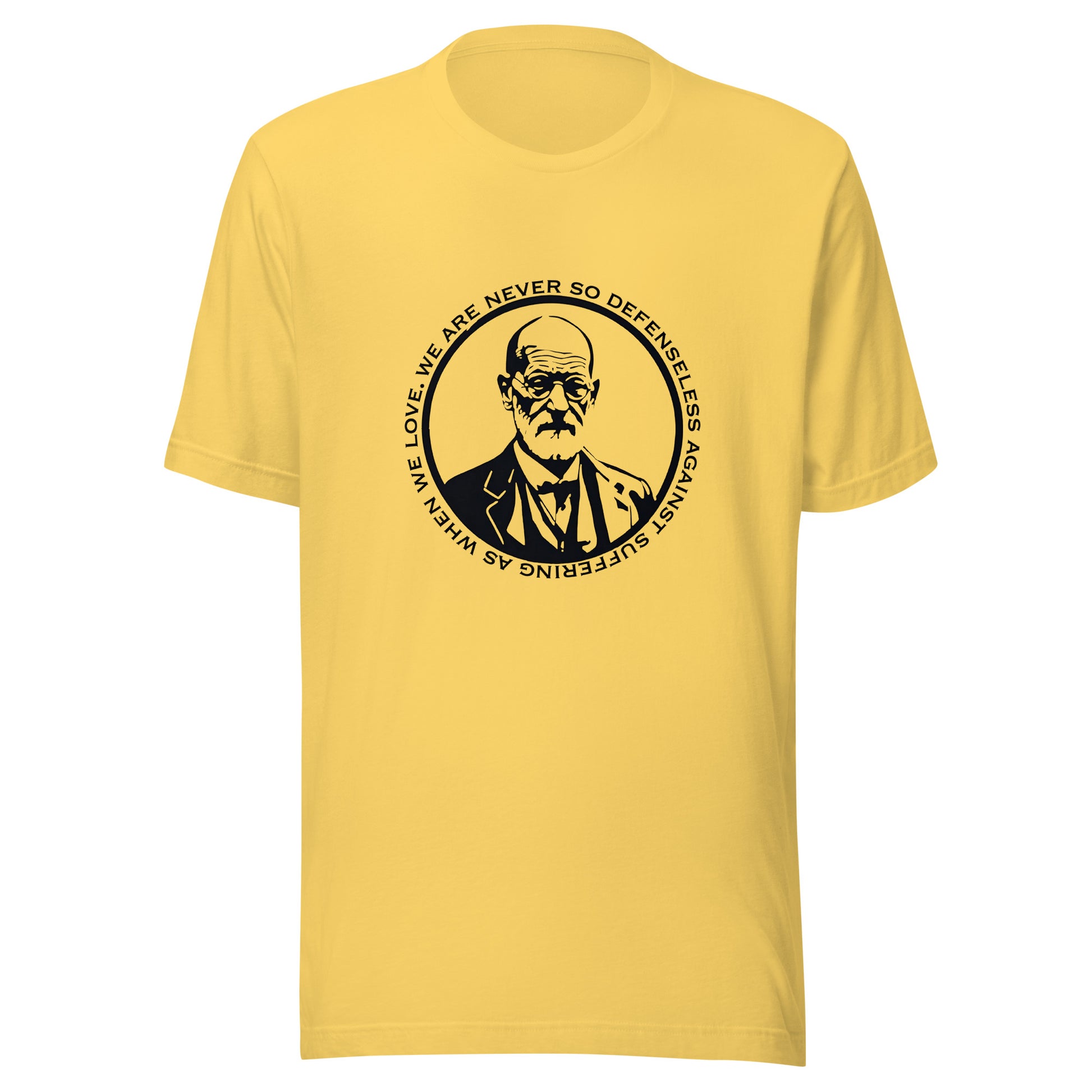 Sigmund Freud Graphic Tee in Yellow.