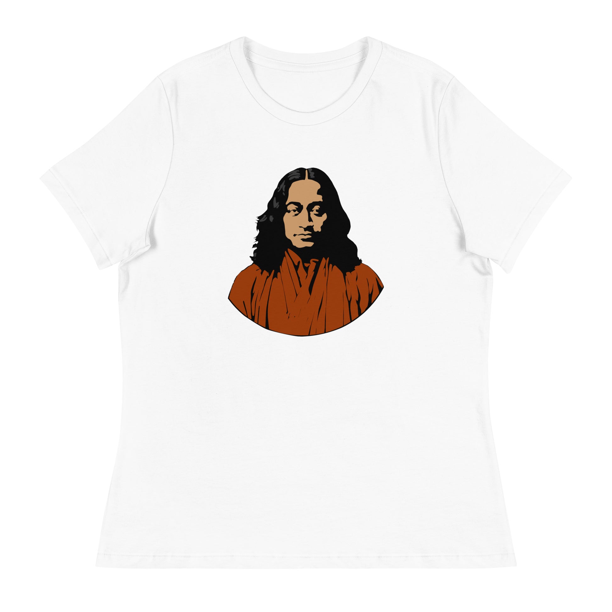 Yogananda Women's Graphic Tee in White.